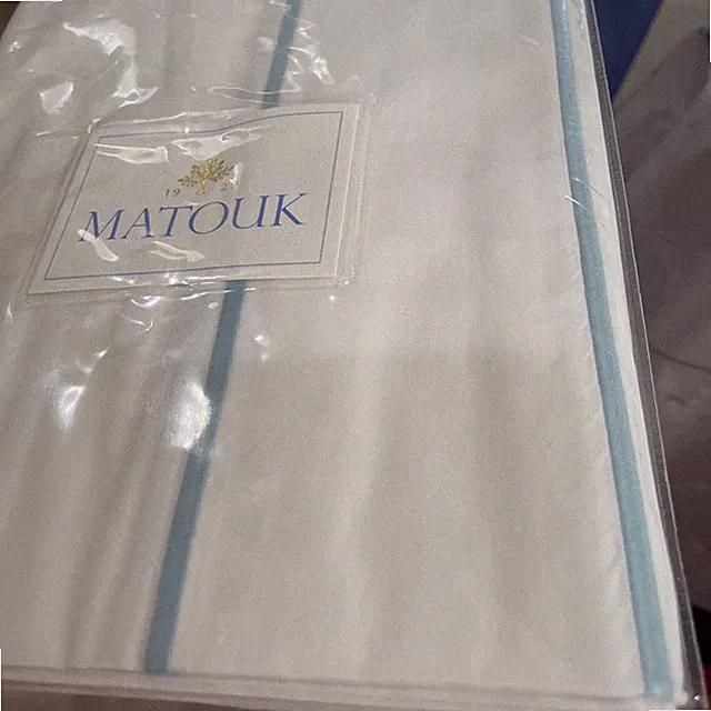 $215 Matouk Italy New 2pc Standard Cases Ansonia 500TC Percale White **CUSTOM**