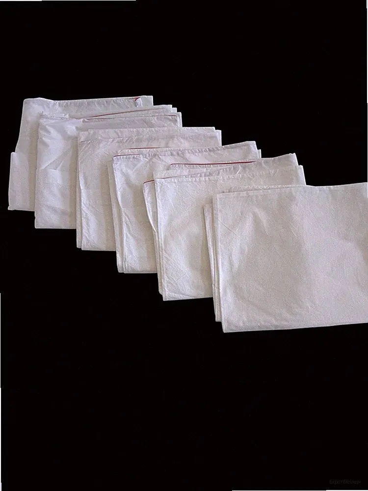 3 Pairs of Matouk Pillowcases White with Ref Stripe = Total of 6