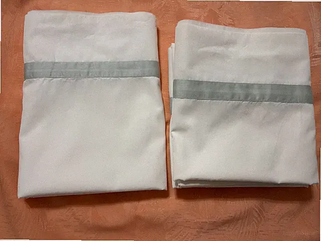 4 Pcs Matouk 1 King 3 Standard Pillow Cases White Thread Count NO RETURN