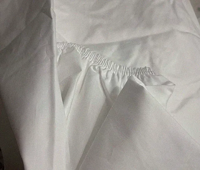 $425 Matouk Italy New Cal King Fitted Sheet Bergamo 17” Giza-87 White LAST