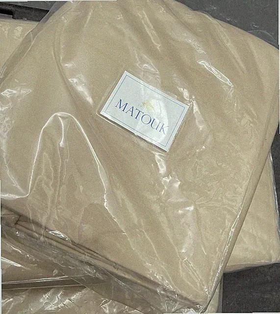 $699 Matouk Germany NWT F/Q Dream Blanket 30% Cotton 70% Modal Champagne (7)Sold