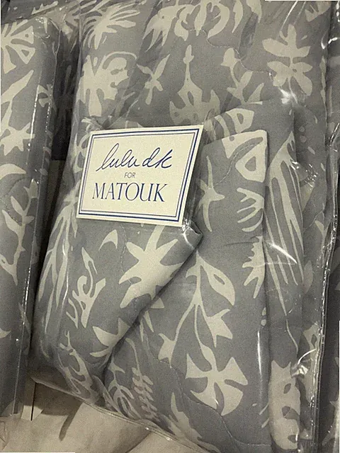$755 Matouk Italy NWT (4pc) Twin Duvet Cover Set 100% Cotton Voile Fitted Sheet