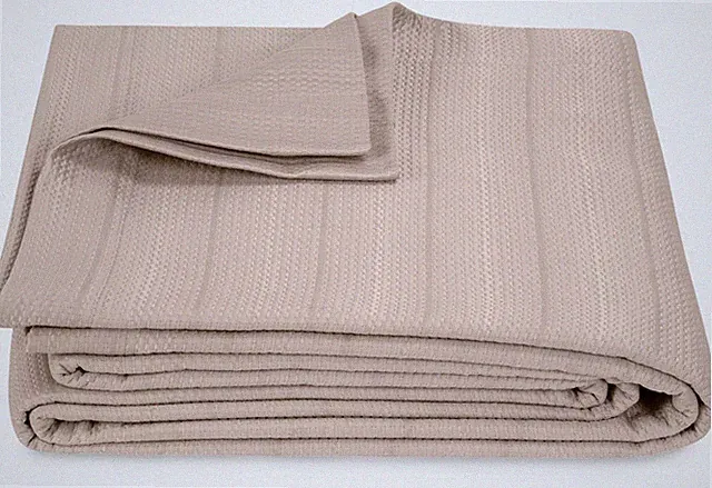 Matouk Augusta 100% Cotton Bed Coverlet - NWT - Dune Sand Beige - Full / Queen