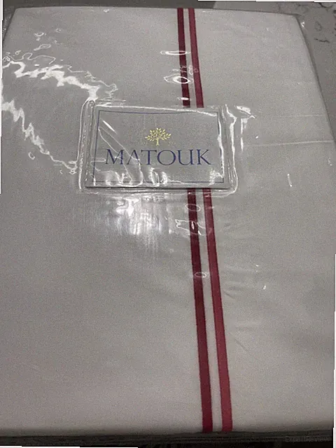 Matouk India 1pc F/Q Flat Sheet Essex 350TC Cotton Percale Hibiscus
