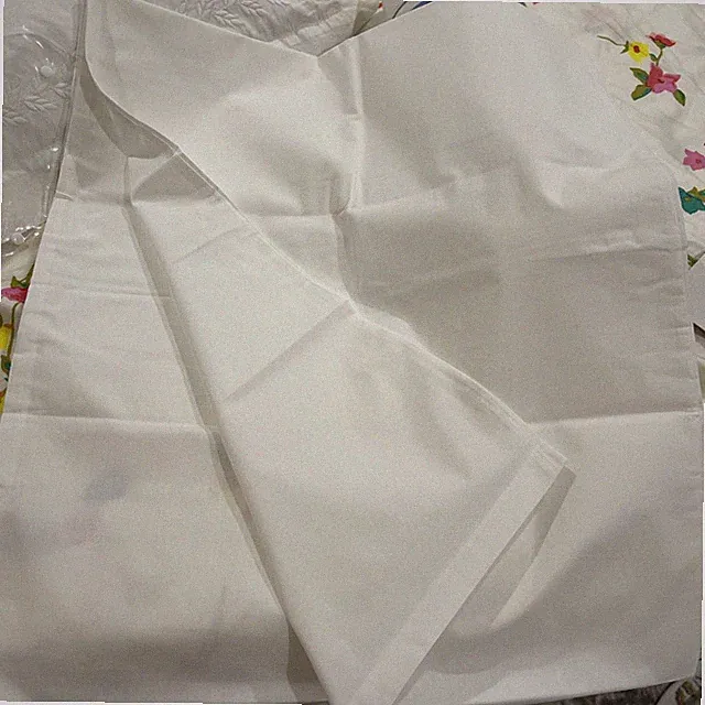 Matouk India New 2pc King Cases Damiano 50/50 Poly Cotton Bright White (3) SOLD