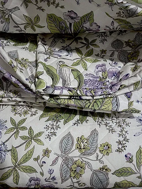 Matouk Italy NWT 1pc F/Q Quilt 100% Linen Pomegranate Lilac 96”x99”