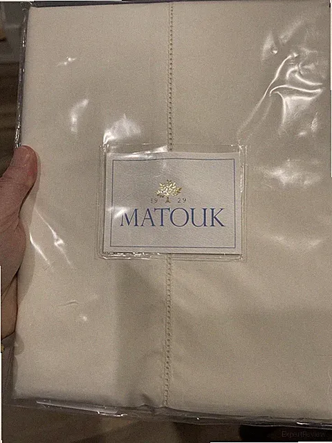 Matouk Italy NWT 2pc King Cases 500TC Percale Luca Hemstitch IVORY