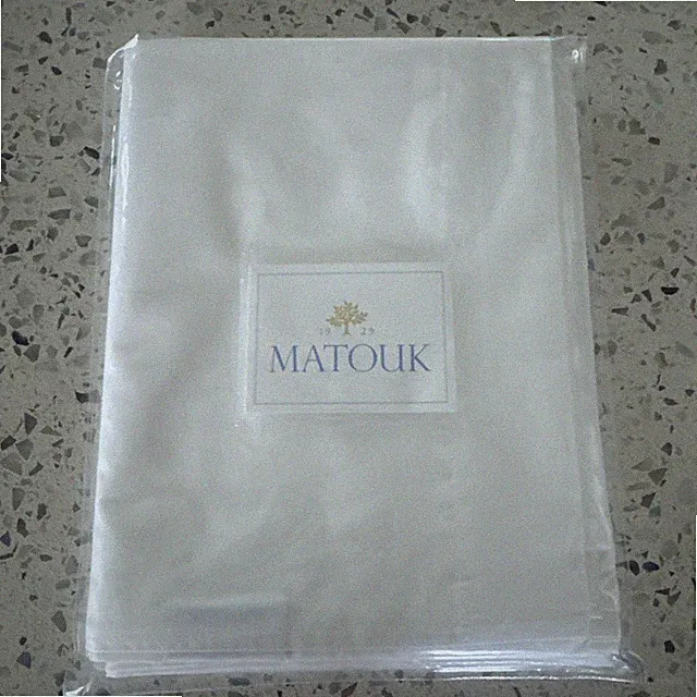 Matouk King Pillowcase Set. White 100% Cotton Percale New In Pkg