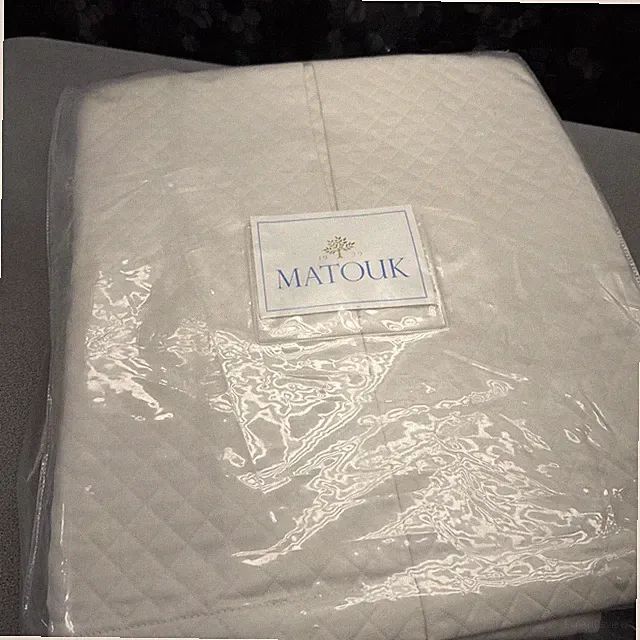 MATOUK M145 PETRA CAL. KING BEDSKIRT PANELS 18'' DROP IVORY