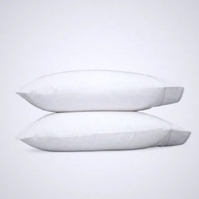 Matouk M236 Ansonia King Size Pair P/cases 100% Egyptian Cotton Percale Sterling