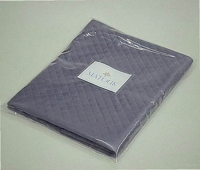 Matouk Petra Sham King Steel Blue 100% Cotton