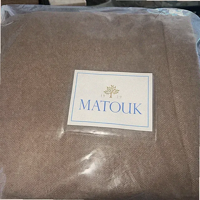 Matouk Queen Blanket Cosmo Marino Wool Mocha New