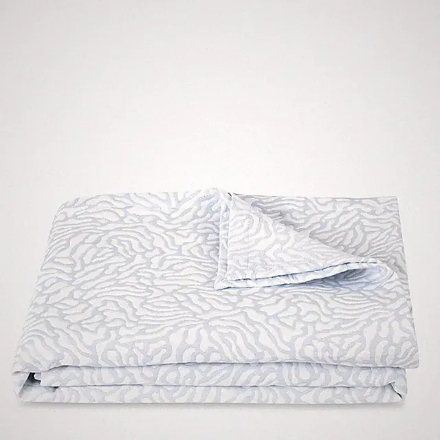 Matouk Schumacher Schumacher Cora Coverlet, Full/Queen mineral white