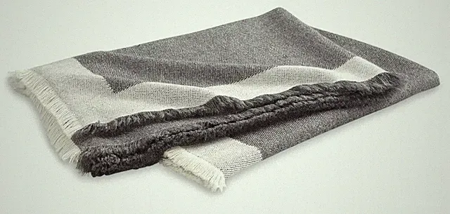 Matouk Suri Lap Throw 50 X 70” Charcoal New