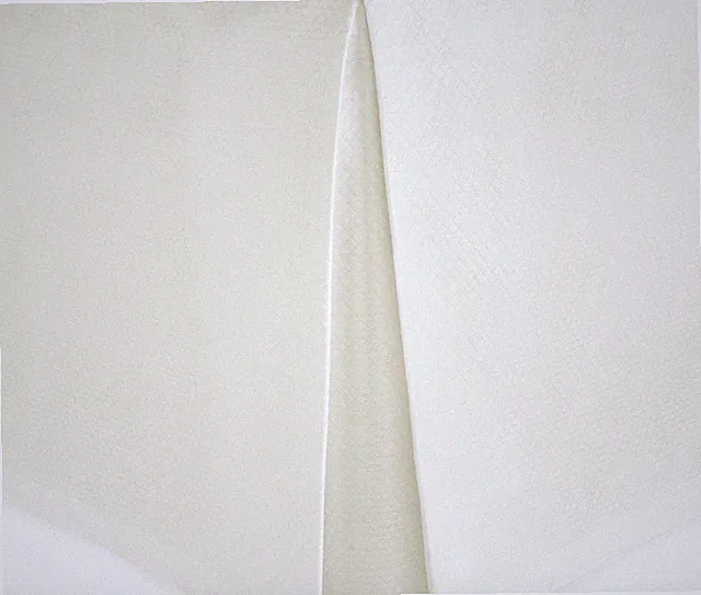 Matouk - Twin Size Bed skirt #061 - Diamond Pique Ivory 14.5" finished hem