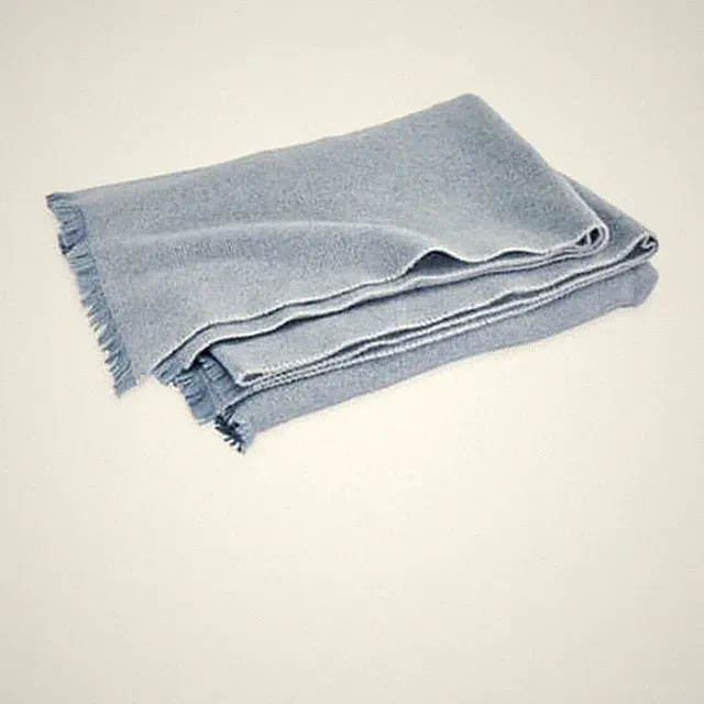 NEW $495 Matouk Agnes Throw Wool/Cashmere 50" x 70" Oceana Blue