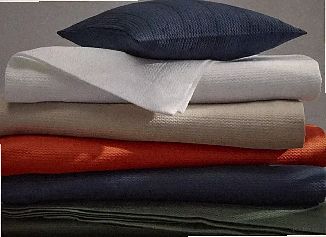 NEW $495 MATOUK Augusta King 100% Cotton Matelassé Thin Bedspread 112"x97" Navy