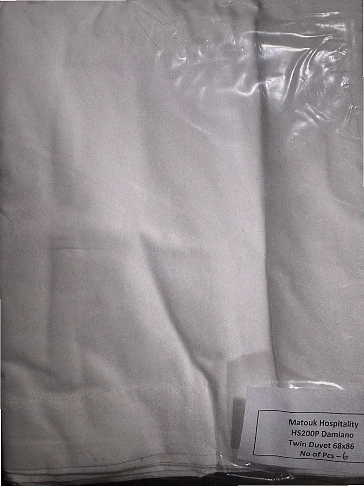 New Matouk Damiano TWIN DUVET 68X86 cotton White 6PCS