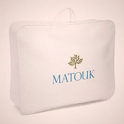 New MATOUK White Summer Weight Chalet Down Comforter Size King