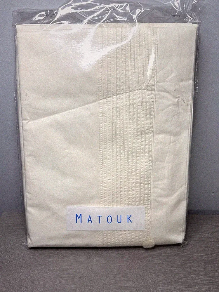 NIP Matouk Rialto Twin Sheet Set Flat, Fitted Egyptian Cotton 312 TC New